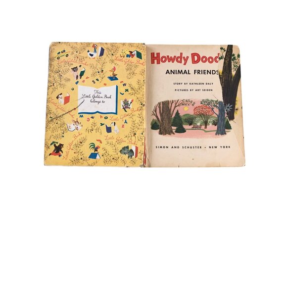 Vintage Little Golden Book Lot Of 8 Childrens Story Books Howdy Doody Rudolph - Picture 7 of 16